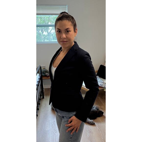 Ann Taylor women's Classic Blue Business Blazer Size 0 Size 2 - Picture 6 of 8